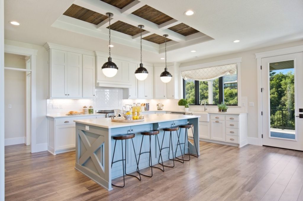 Dynamic Coffered Design for Kitchen